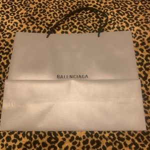 Balenciaga shopping bag with logo receipt card